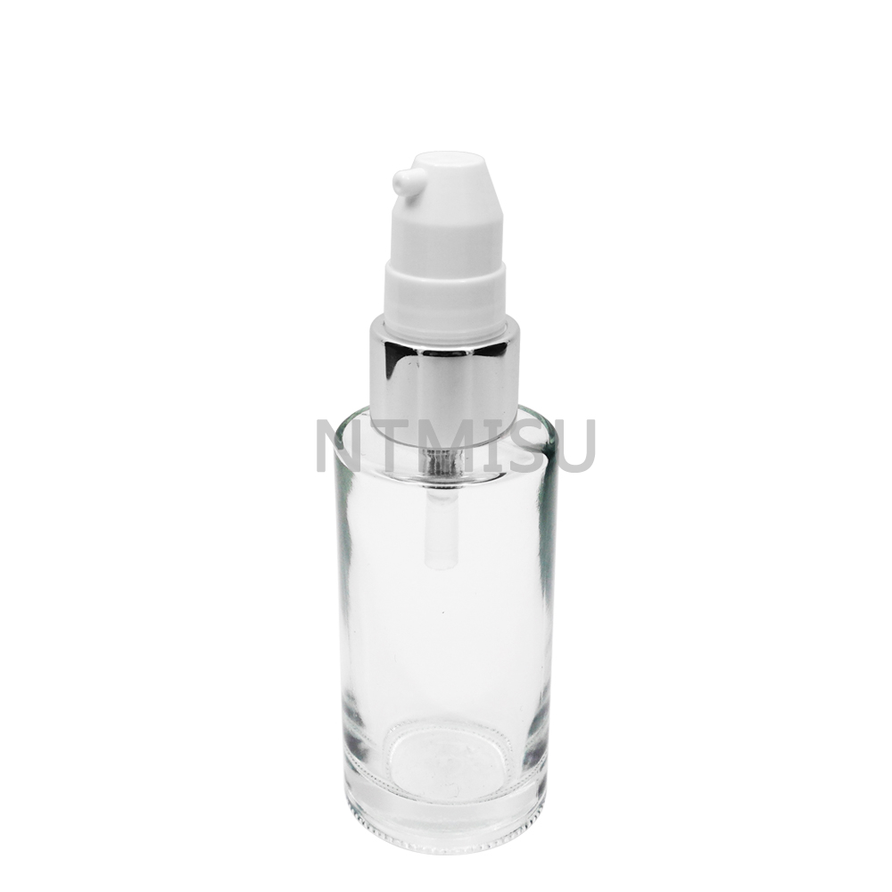 20 415 Whilte Aluminum Serum Pump Witn Cap