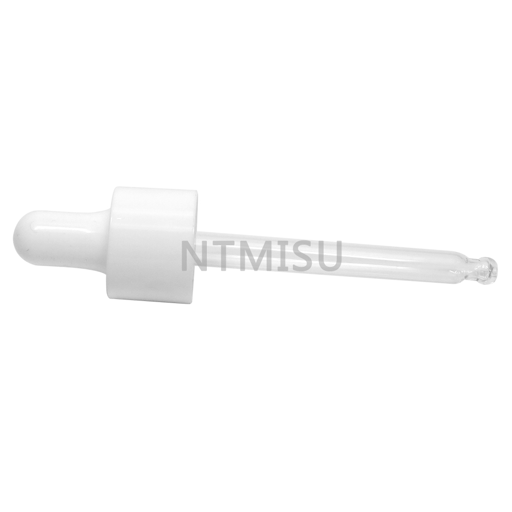 20mm White Plastic Dropper for 30ml Bottle