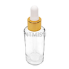 18 410 gold aluminum dropper for glass bottle