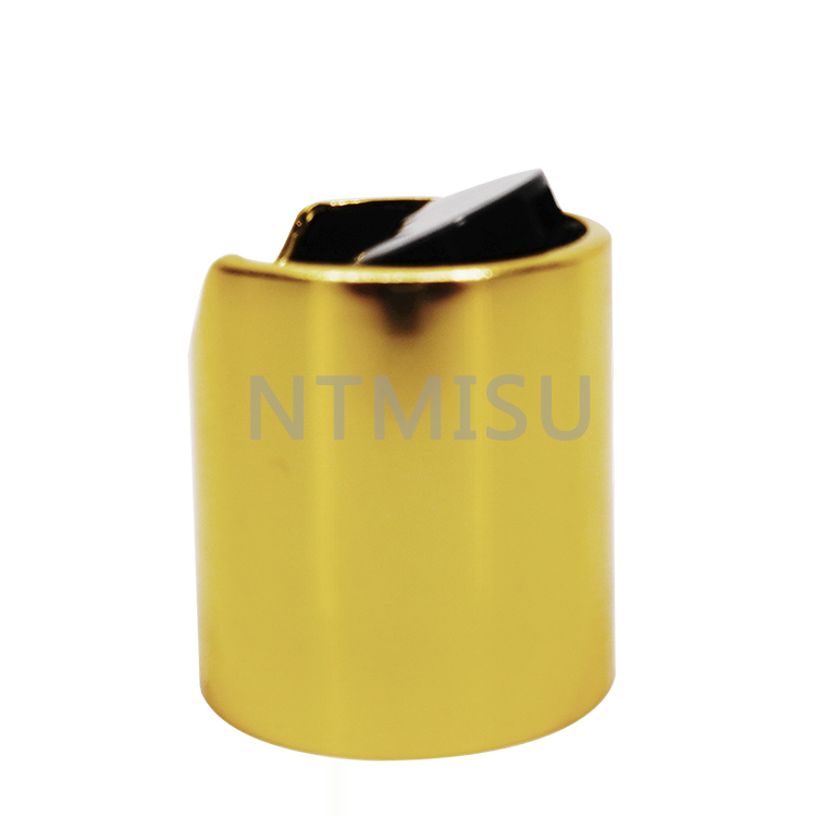 20/410 High Quality Black Disc Top Cap with Electrochemical Aluminum Shining Golden Closure