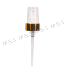  22 400 Shiny Gold Aluminum Cream Pump for bottle