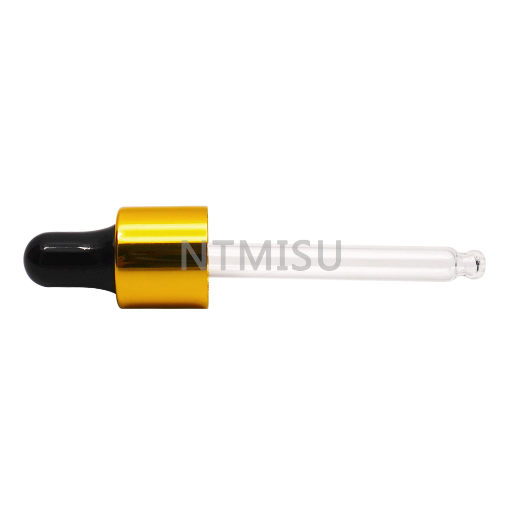13 415 Aluminum Gold Black Dropper for Essential Oil Bottle