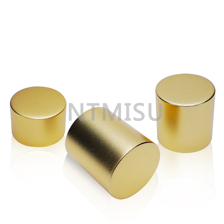 24mm Different Height Aluminum Plastic Frosted Gold Screw Cap Cover for Bottles