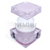 Acrylic Pink Plastic Jar Square Wholesale