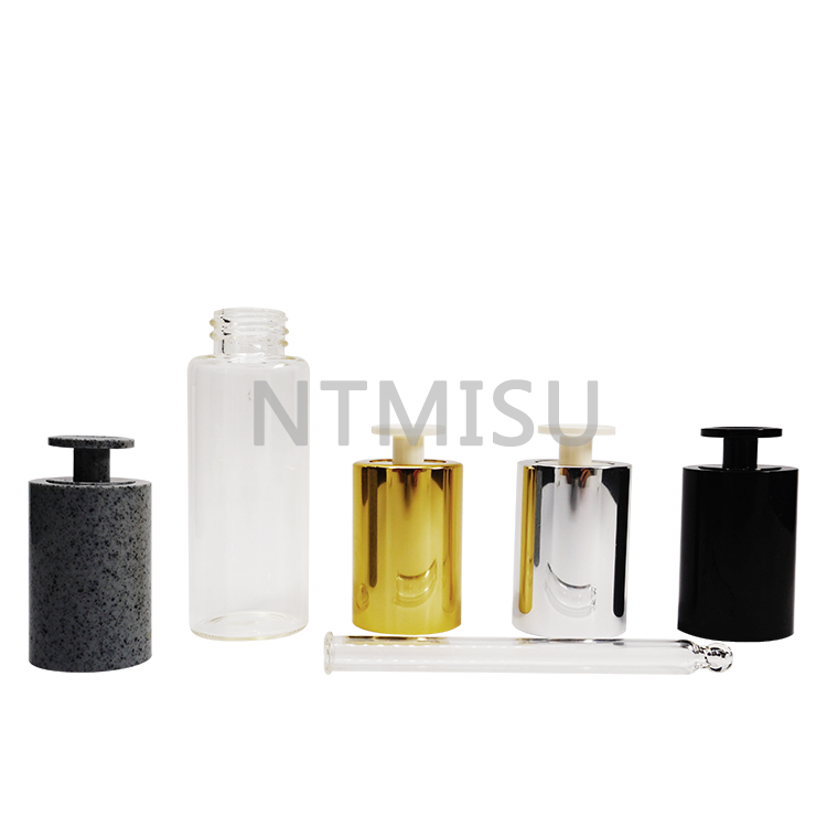 20mm Manufacturer Direct Lid Pressed Pump Glass Dropper Empty Glass Serum Bottle