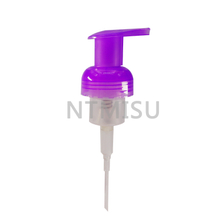 42mm Purple Foam Pump Head Thread Emulsion Pump PP Plastic Nozzle