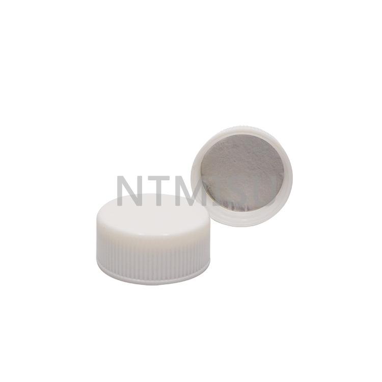 33 410 white plastic ribbed screw cap 