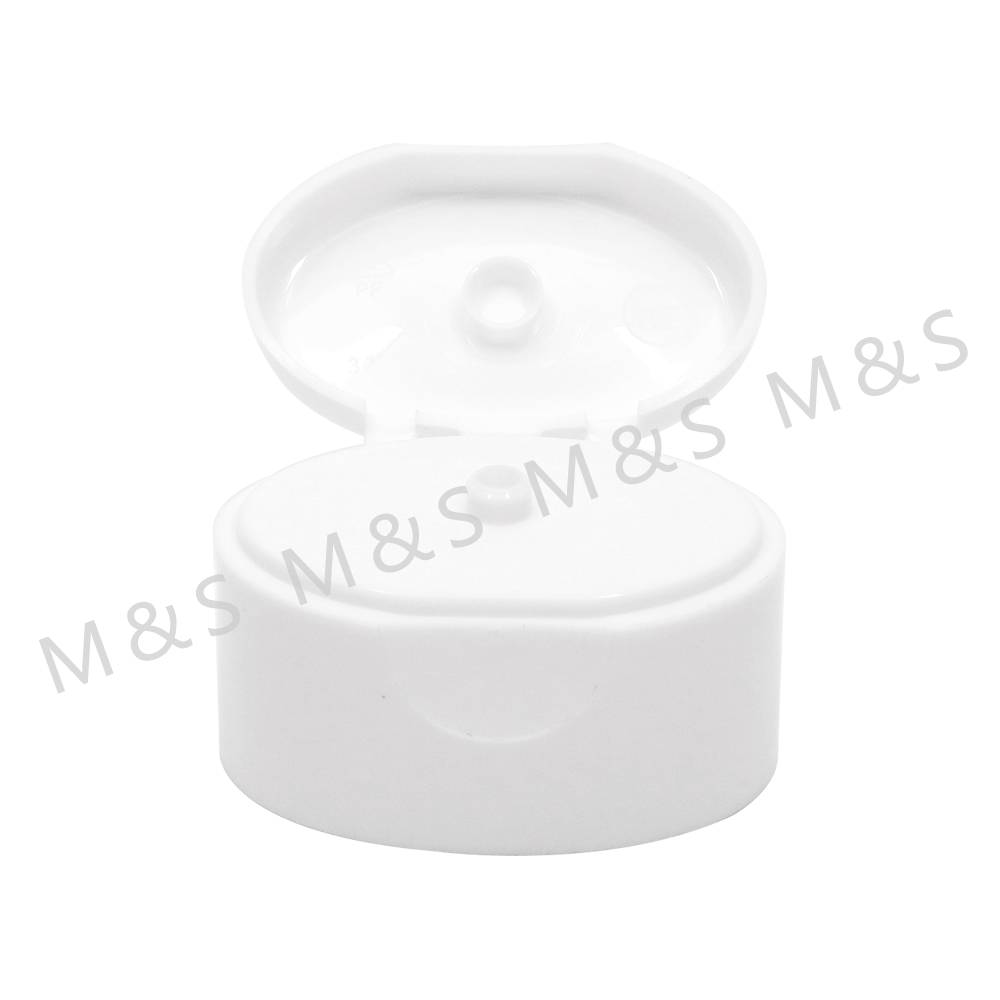 14mm White Plastic Double Wall Flip Top Cap for Bottle