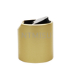 Professional Manufacture 24 410 Matte Black and Gold Aluminum Disc Top Screw Cap
