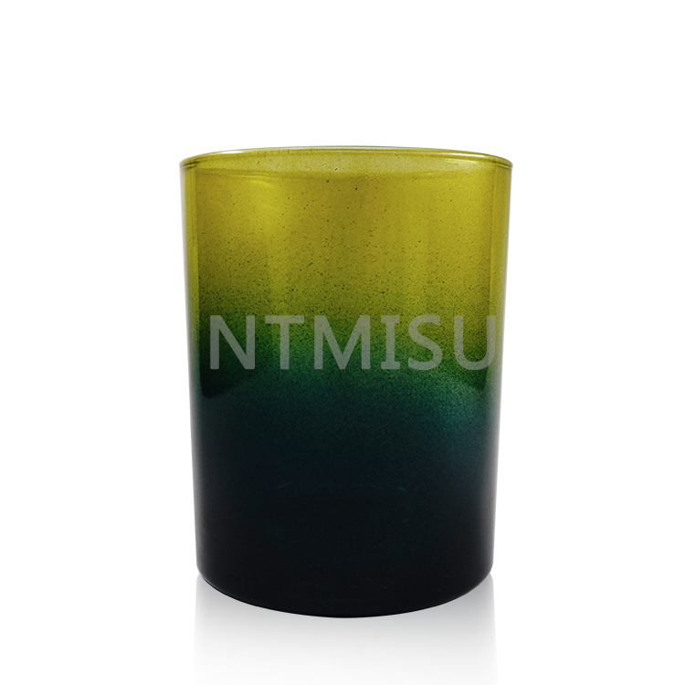 Glide Glass Candle Cup Flat Bottom Glass Candlestick Christmas Glass Candle Cup