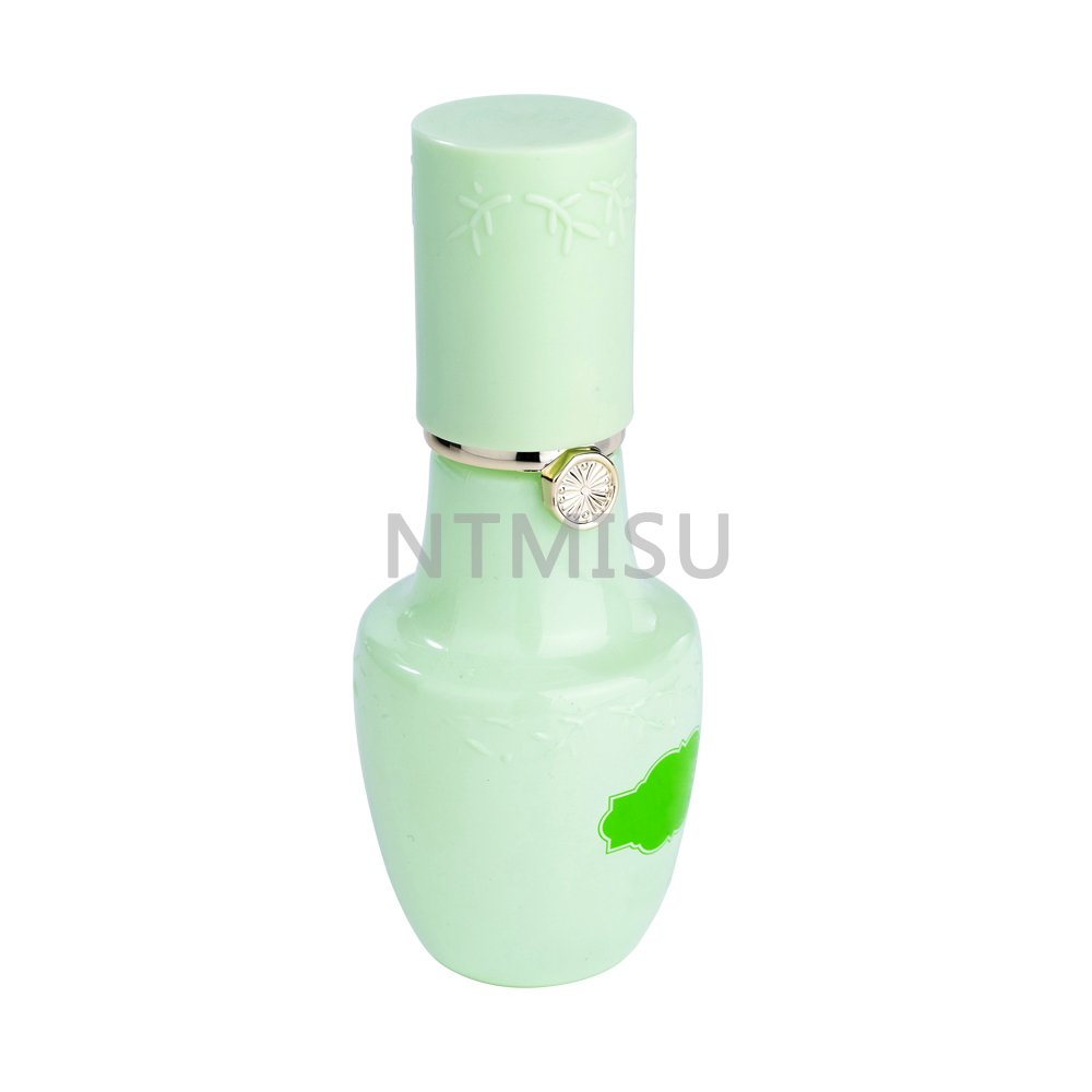 45ml Thin Tall Green Cosmetic Cream Glass Bottle