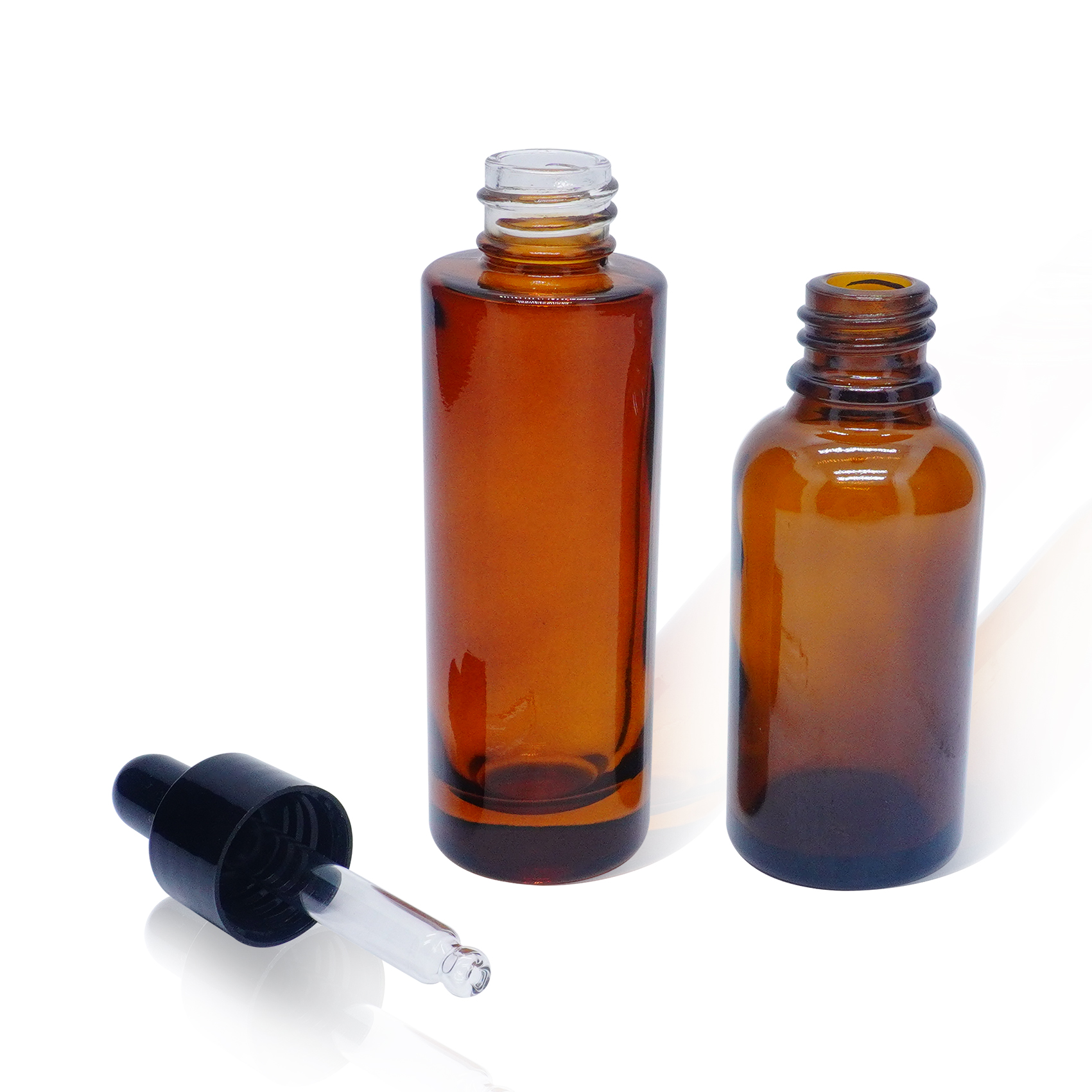 30ml Glass Dropper Essential Oil Bottle Flat Shoulder Bottle Boston Bottle