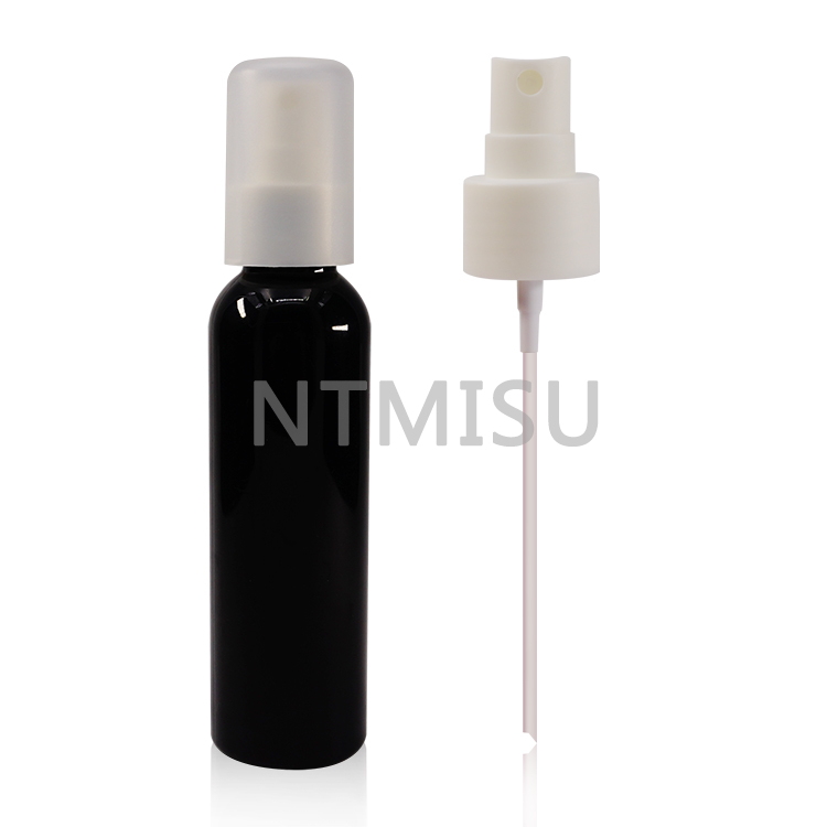 24 410 Pure White Frosted Fine Mist Sprayer with Natural Over Cap for Perfume