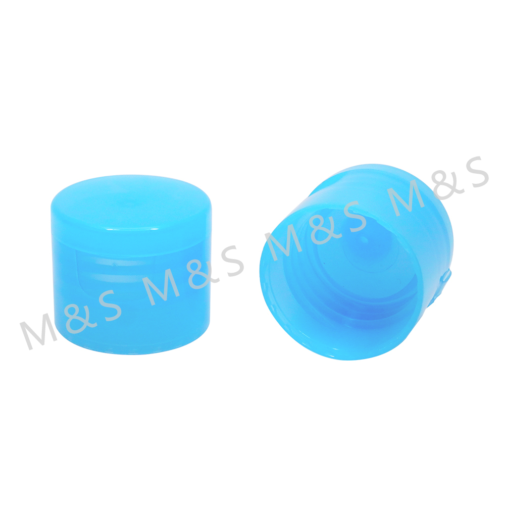24 410 Blue Plastic Screw Flip Top Cap for Bottle