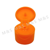 20 410 Orange Plastic Smooth Round Screw Flip Top Cap for Bottle