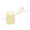 24mm Yellow Plastic Smooth Round Screw Flip Top Cap
