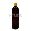 Hot Selling 400ml Plastic Amber Bottle with Bamboo Disc Top Cap