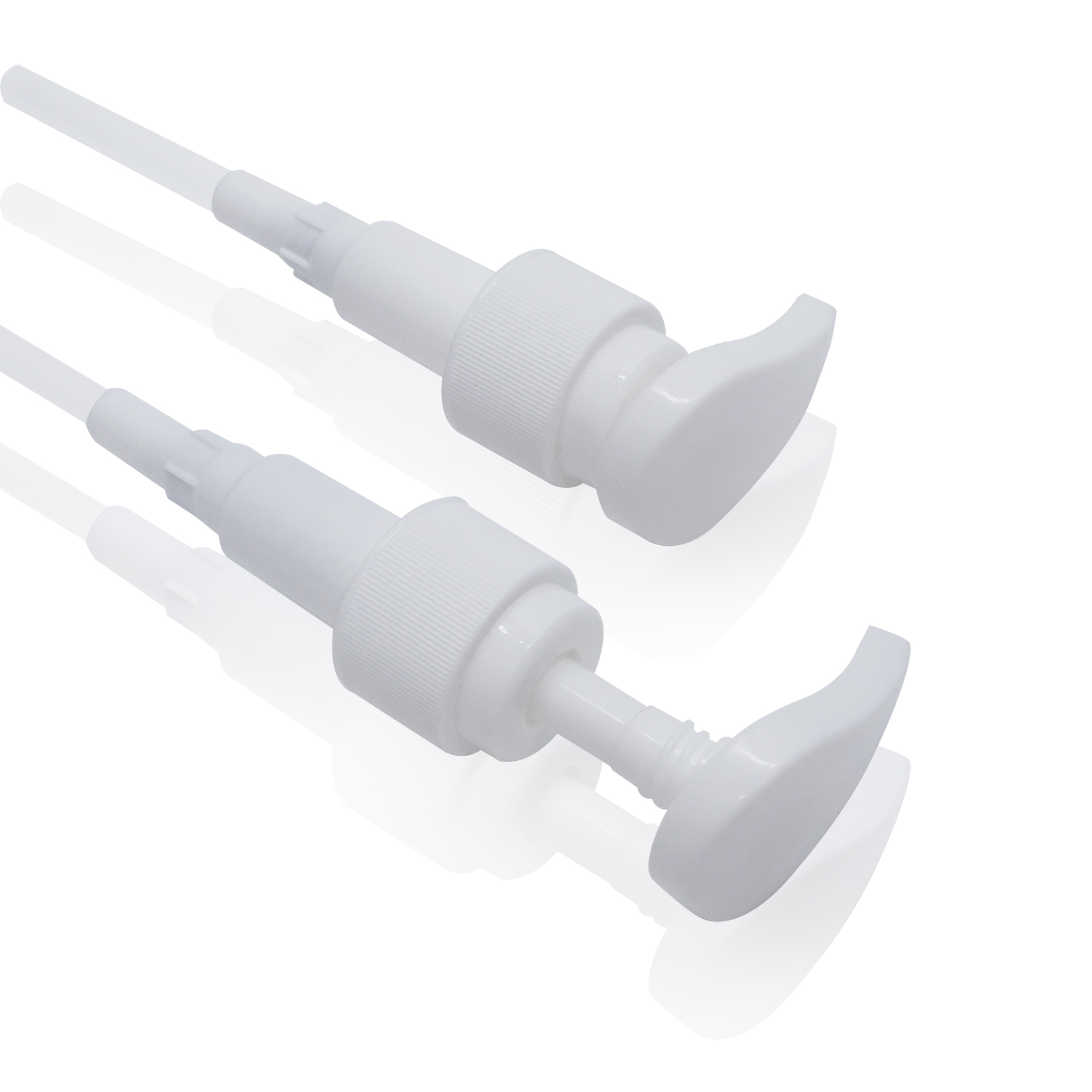 Ribbed Plastic Dispenser Lotion Pump