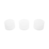 24 410 Transparent Plastic Ribbed Screw Top Cap for Bottle