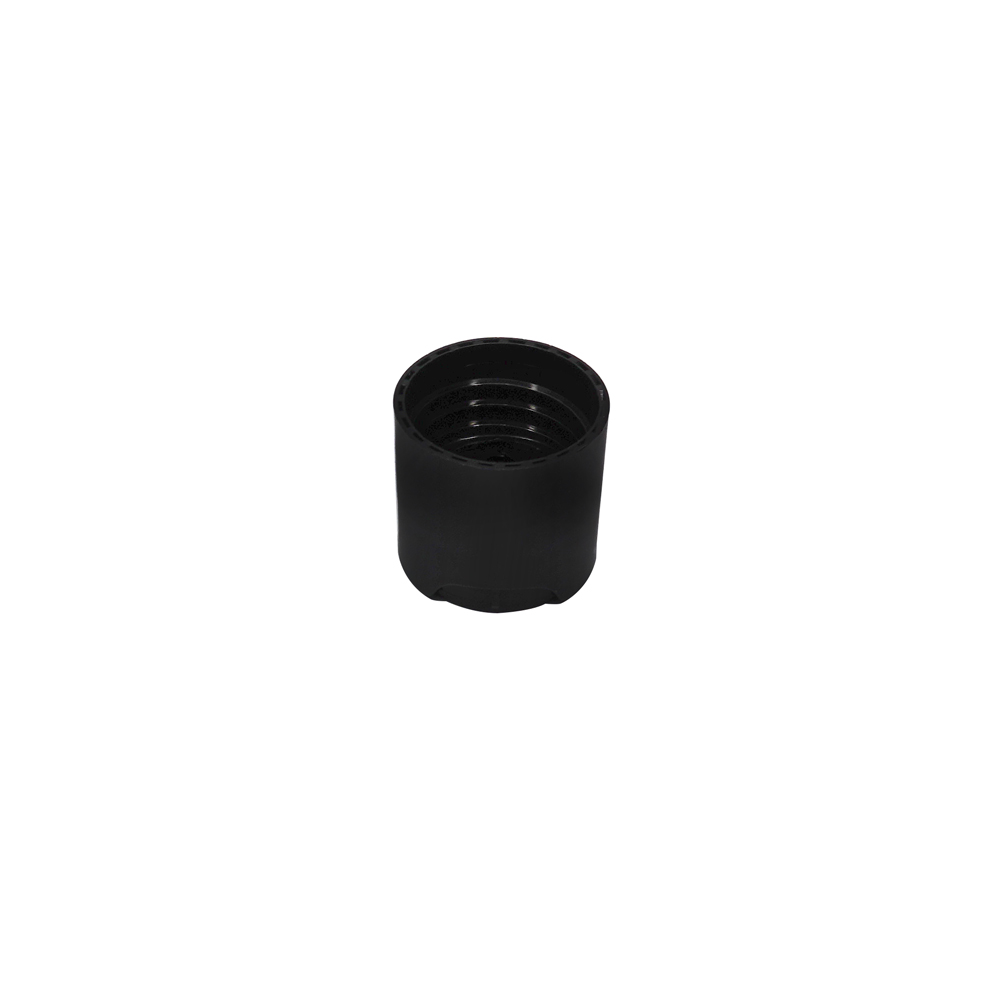 28mm Black Plastic Round Screw Disc Top Cap 