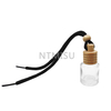 8ml Empty Hanging Car Perfume Glass Bottle with Wood Cap