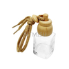 Empty 16ml Air Freshener Perfume Glass Bottle With Wooden Lid for Hanging Car
