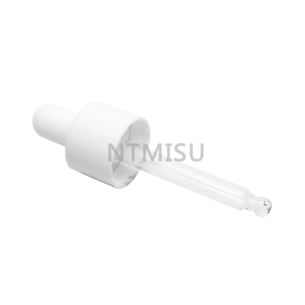 20mm White Regular Silicone Dropper for Bottle
