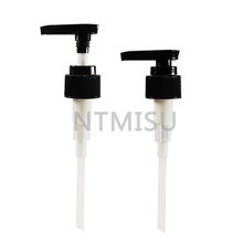 24 410 Straight Nozzle Black Shampoo Screw Dispenser Lotion Pump