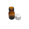 30ml 1oz Amber Glass Bottle with White Cap
