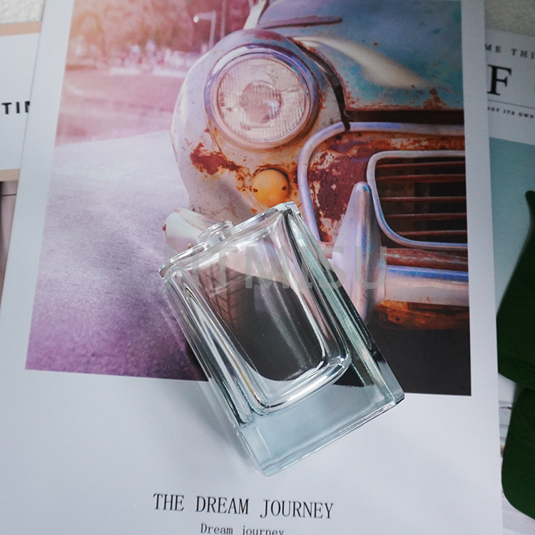100ml New Square Thick-walled Transparent Perfume Bottle
