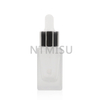 15ml Square Frosted Glass Shiny Silver Silicone Head Dropper Bottle Sets