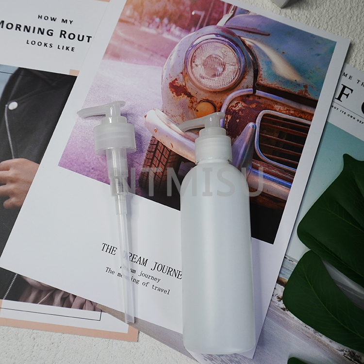 Colorless Transparent Liquid Pump Dispenser White Natural Lotion Pump For Shampoo Dispensing