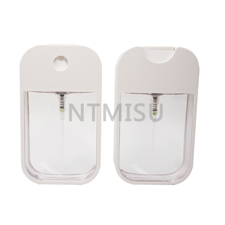 38ml White And Transparent Cuboid Perfume Sprayer