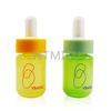 20ml Orange And Yellow Essential Oil Glass Bottle With Silicone Dropper