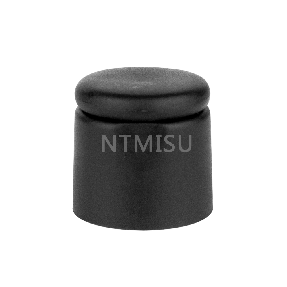20 410 Matte Black Plastic Round Screw Flip Top Cap