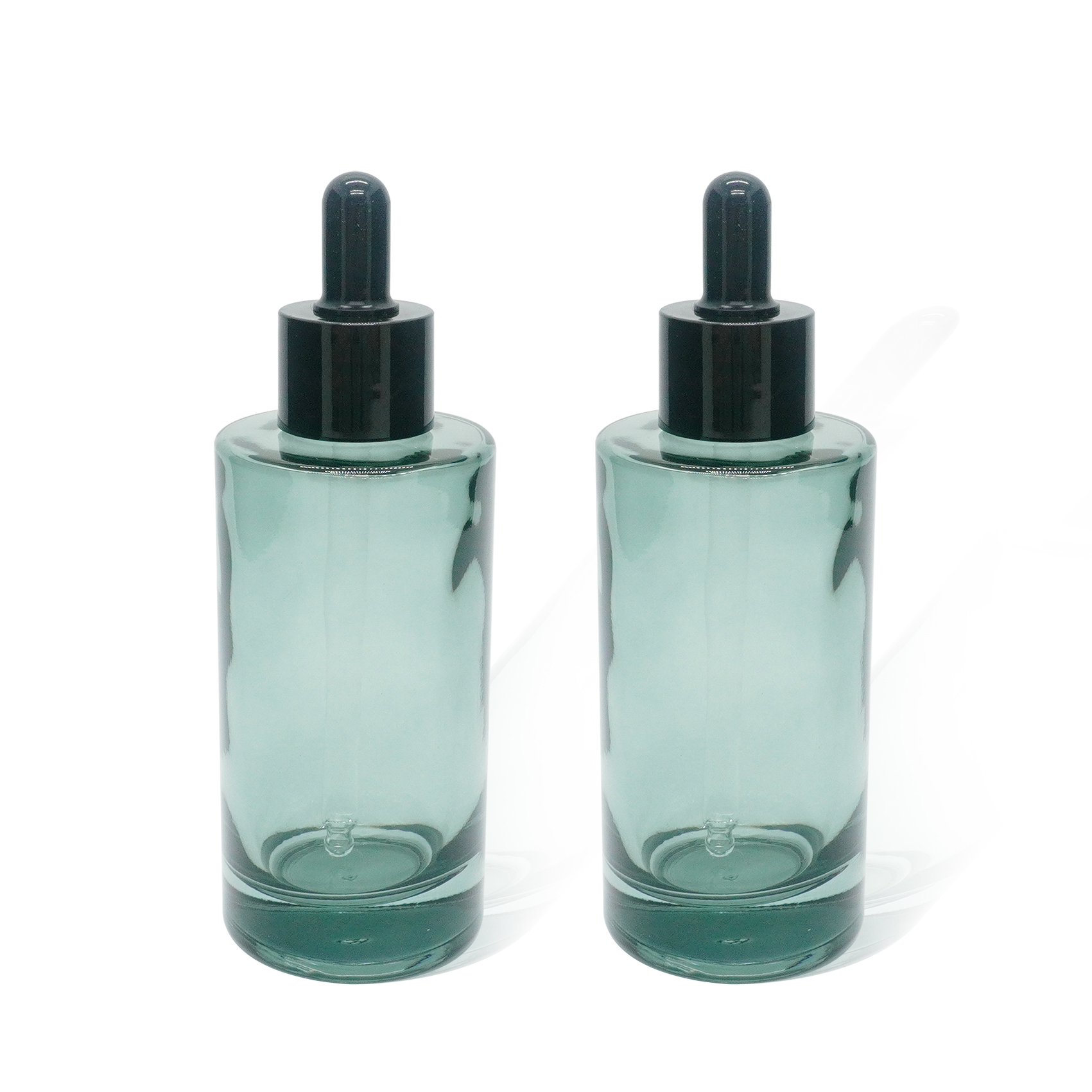 100ml Green Cylinder Glass Bottle with Dropper