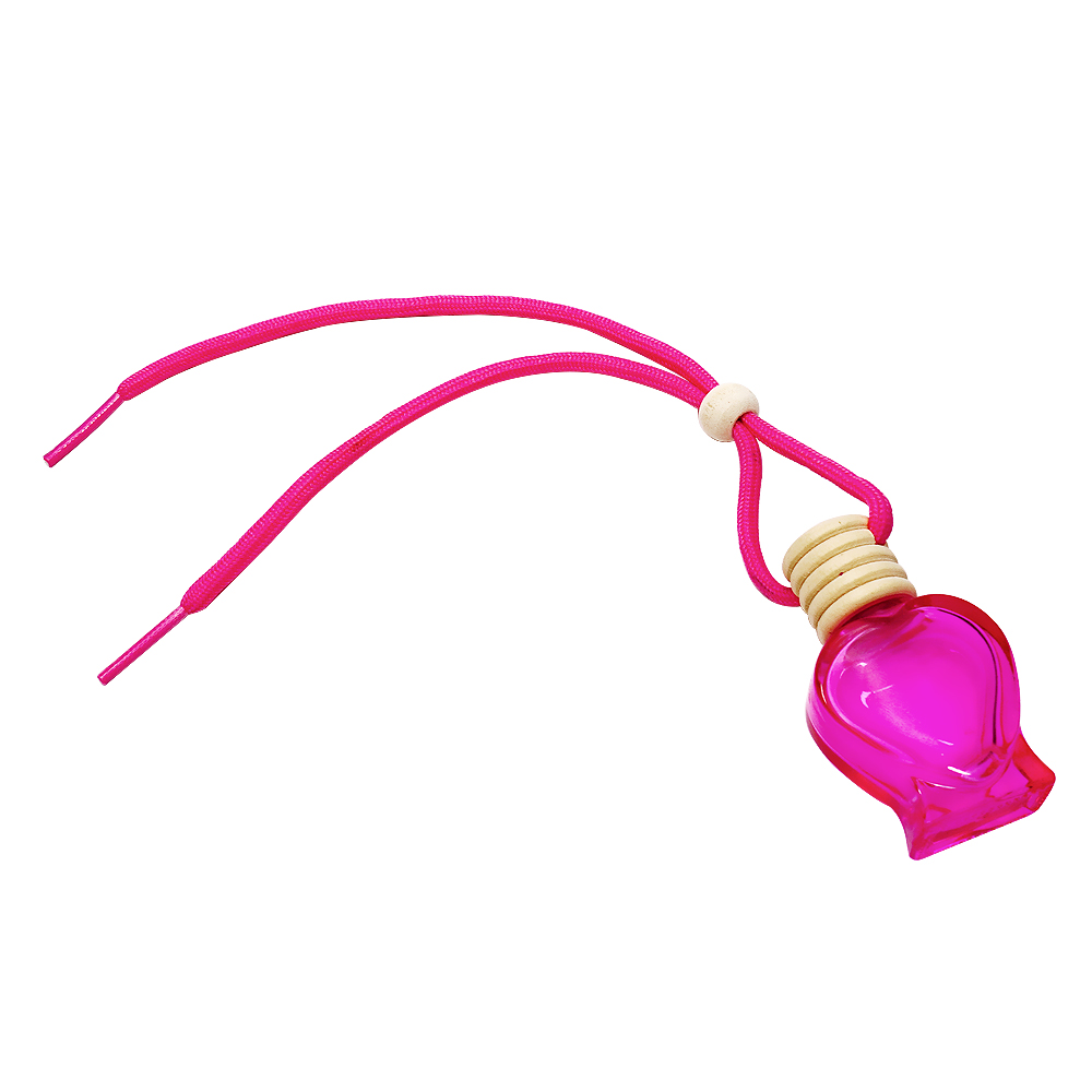 10ml Wooden Cap Red Heart Shape Glass Perfume Bottle