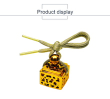 8mL Glass Car Perfume Pendant Small Empty Bottle Aromatherapy Car Hanging Perfume Bottle Car Supplies