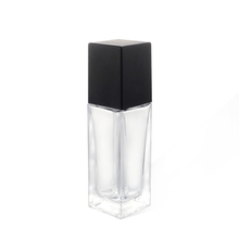 30ml High Quality Square Glass Bottle with Cream Pump