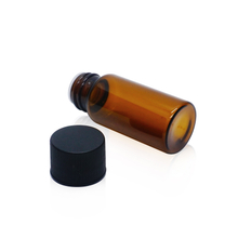 10ml Amber Glass Bottle with Inner Plug And Lid