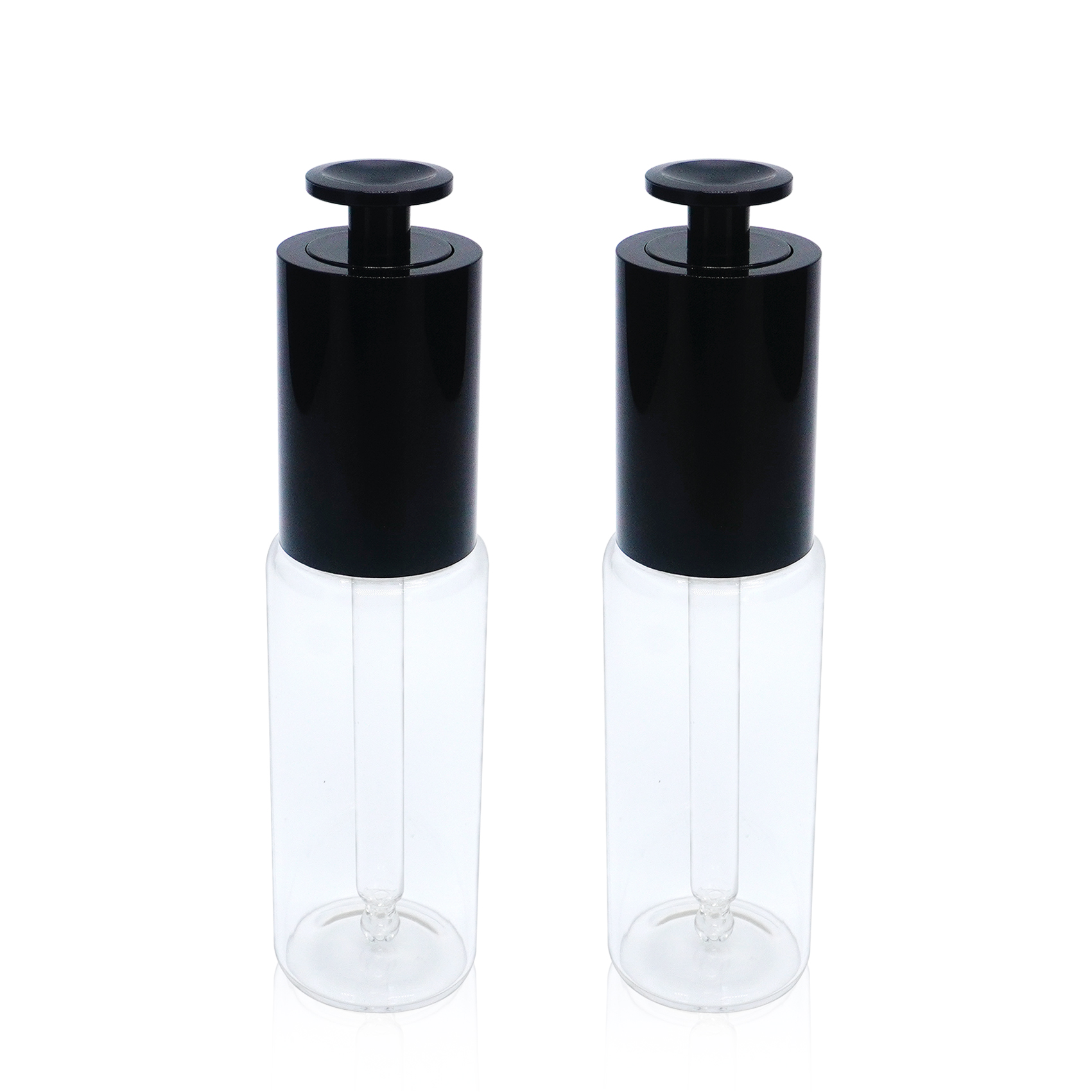 18 410 Black Aluminum T shaped push button pipette dropper 