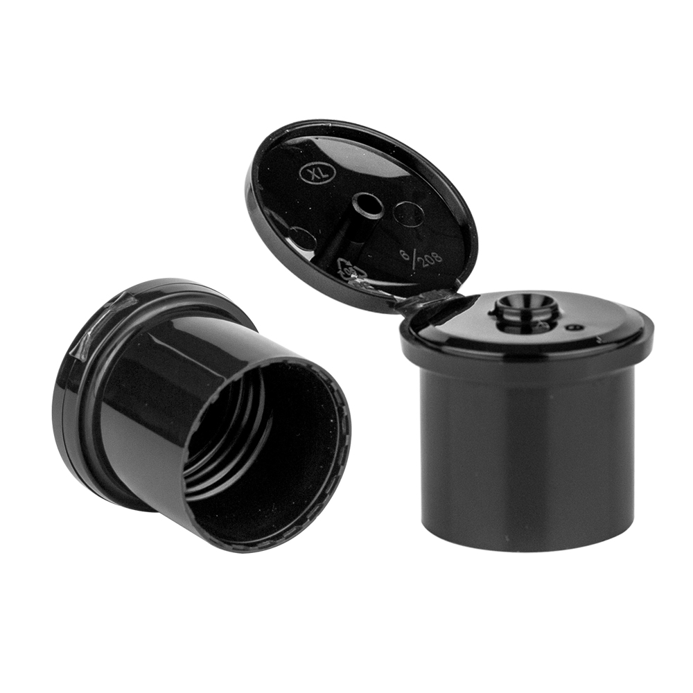 28 415 New Style Black Flip Top Cap for Bottle
