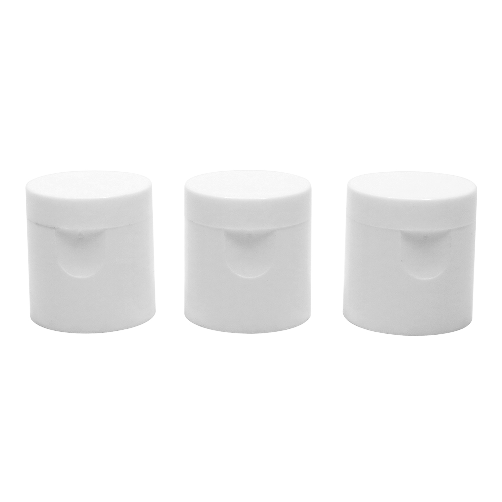 18 410 White Plastic Flip Top Cap for PET Bottle