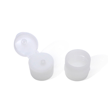 24 410 Transparent Flip Top Cap for Bottle