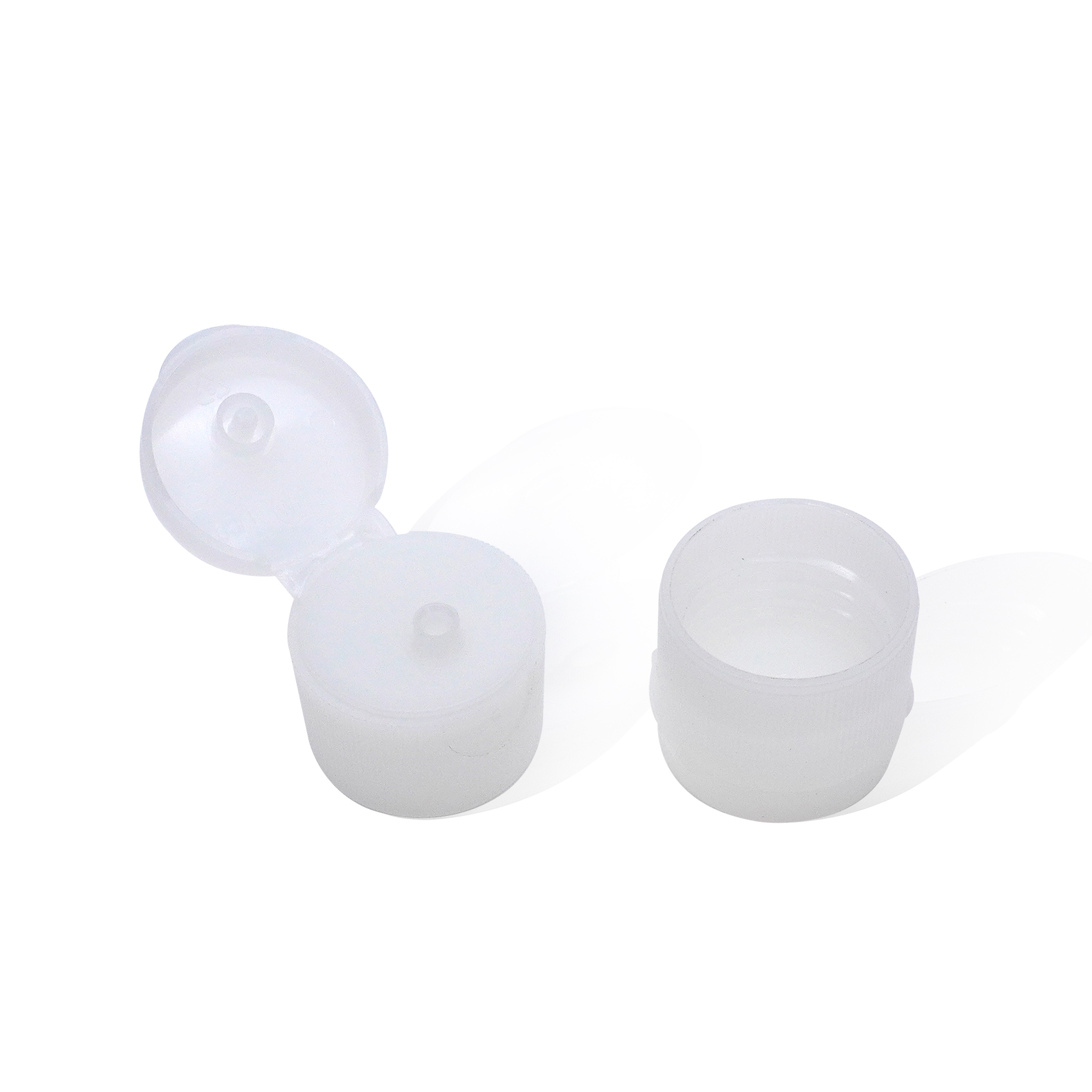 24 410 Transparent Flip Top Cap for Bottle
