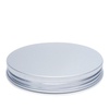 124mm Shiny Silver Aluminum Cap