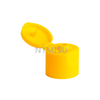 Yellow Plastic Flip Top Cap for Cosmetic Bottle