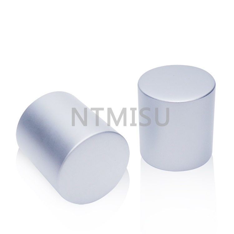 Aluminum Plastic Matte Silver Screw Cap Covers for Bottles