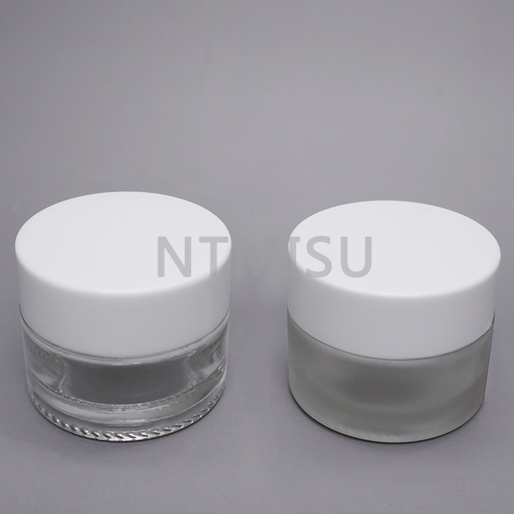 0.3oz glass frosted jar with lid wholesale