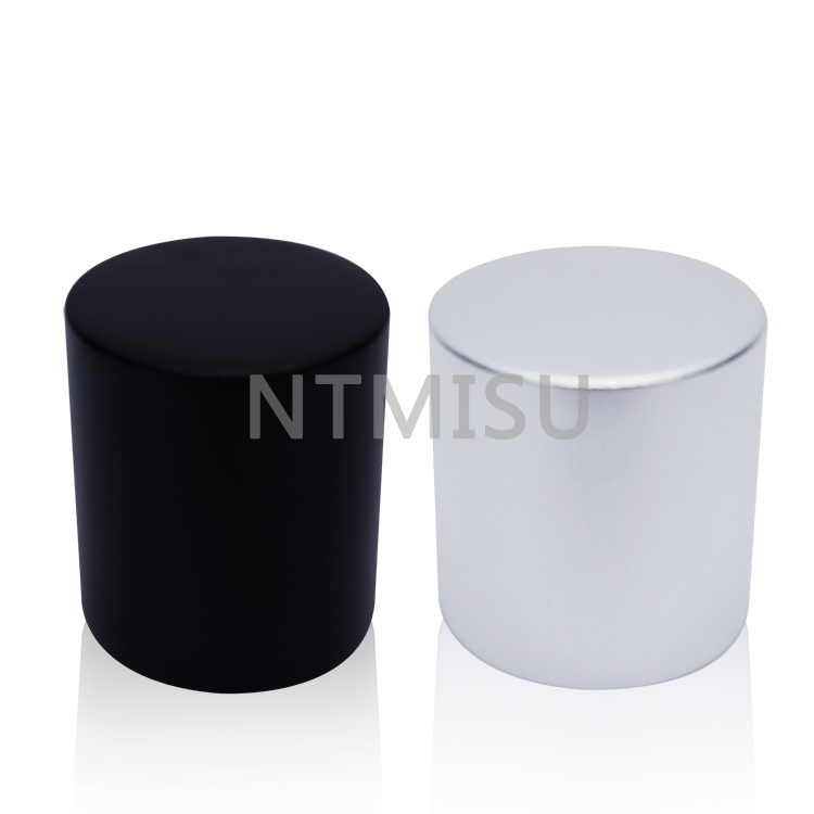 24mm Aluminium Shiny Black And Silver Cap Universal Screw Cap